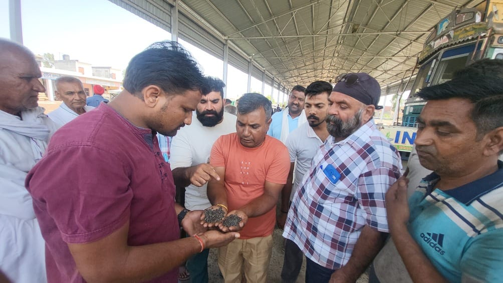 Farmers got angry due to installation of more fans in sunflower