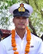 All Lieutenant Pravesh Sangwan's military honors were given during his last rites; he was hit by a pickup truck on the Delhi-Jaipur highway on May 19.