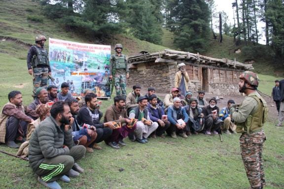 Army Distribute Solar light And Power Bank
