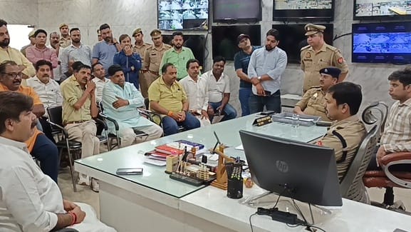 BJP workers meet SP City on blast in Zahidayan