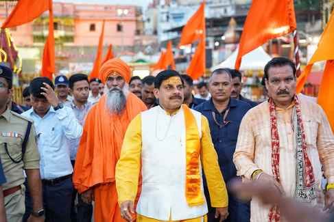 Chief Minister Dr. Yadav walked foot Valmiki Dham in Maa Shipra Tirtha Parikrama Yatra