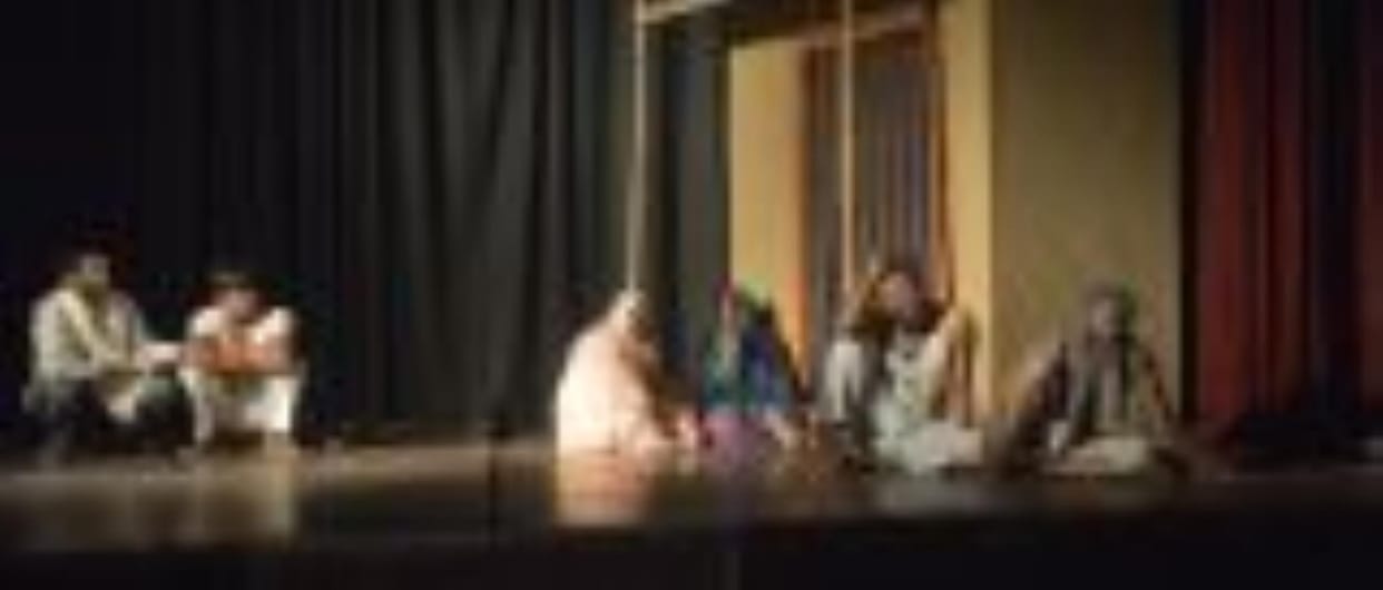 The bitter truth of hunger and helplessness was shown in the staging of Kafan