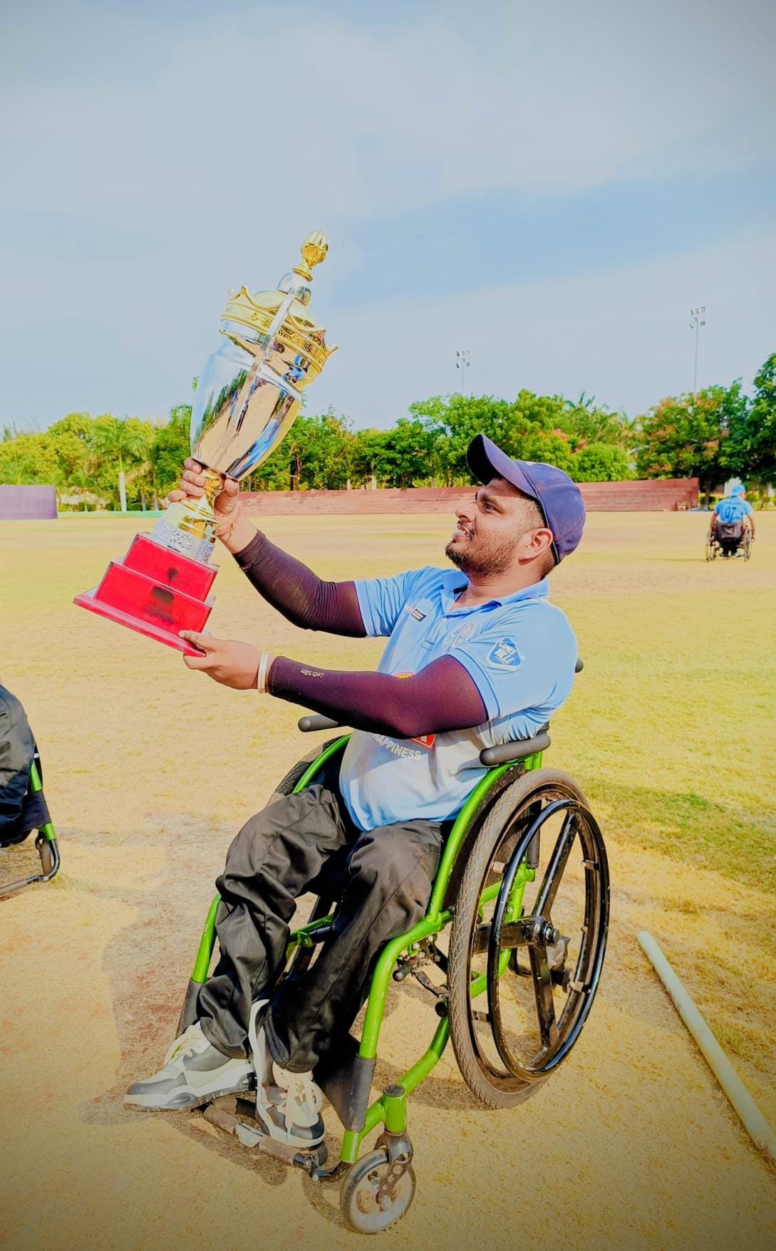 Daiyad's disabled player Rajesh will bowl in cricket match at international level