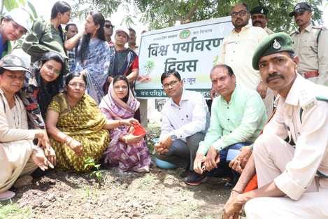 Union Minister of State planted trees on Environment Day giving the message of nature conservation
