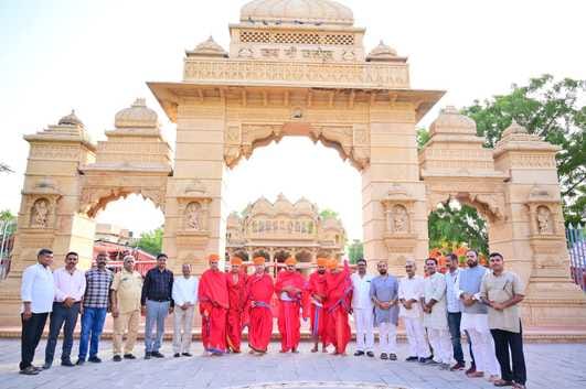 Jaisalmer: BJP leaders from Telangana-Rajasthan visited Jasoldham Chandrashekhar KK Vishnoi special puja