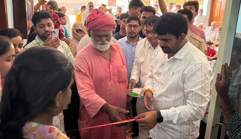 MLA dedicated e-library, laid the foundation stone of BC Chaupal