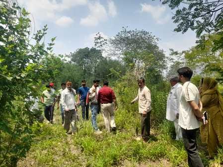 Bhakra management had buried towers on the land of the villagers