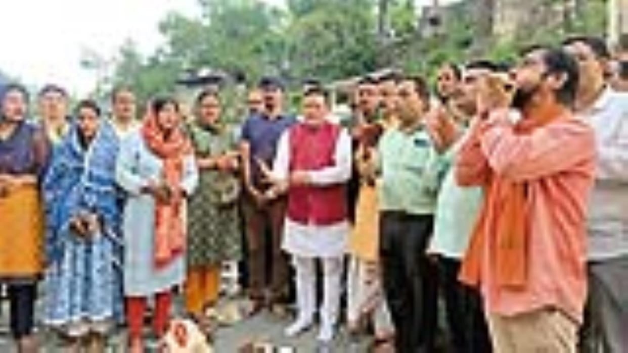 Ganga Aarti started on the banks of Gargi river located at Ranibagh