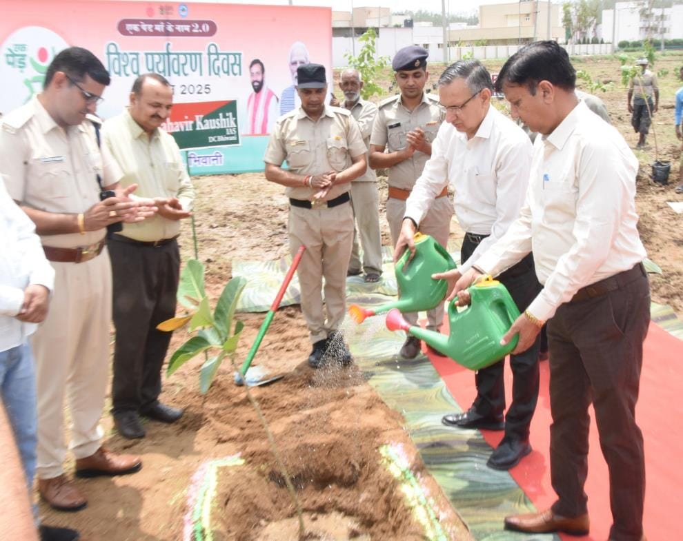 The forest department aims to plant 165,000 saplings, and the DC has conveyed a message for saving the environment.