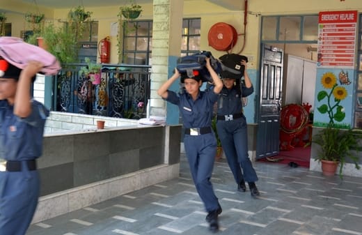 Mock drill conducted in Banjar College for relief and rescue