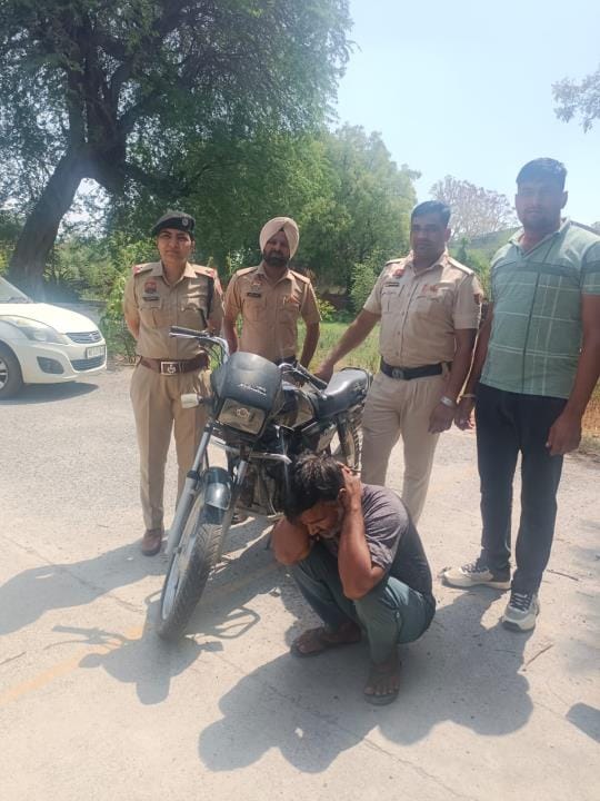 A person who bought a stolen bike and was driving it was arrested