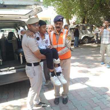 Safety measures during earthquake and flood tested through mock drill in Rampur