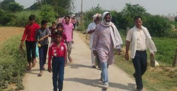 The devotees performed the Panchkosi Parikrama
