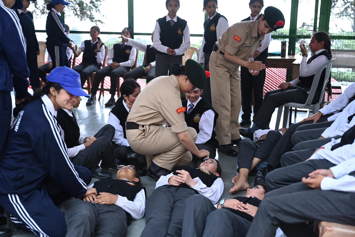 Mega mock drill on earthquake and fire in the city