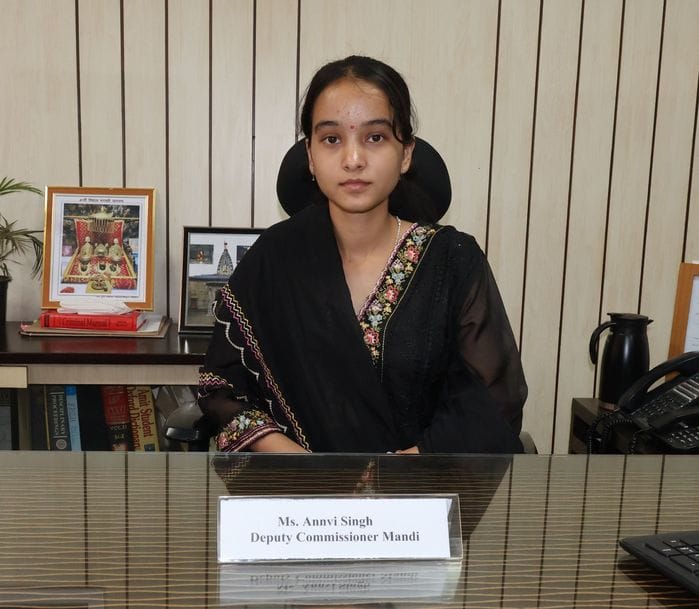 Innovative initiative of district administration, Anvi became DC for a day