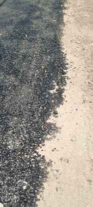 Along with the patchwork on the roads, the stones started getting uprooted
