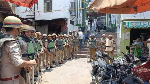 The police administration was on alert regarding Friday prayers