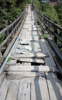 The wood of Mangala-Baikabaag bridge was replaced, travel became safe