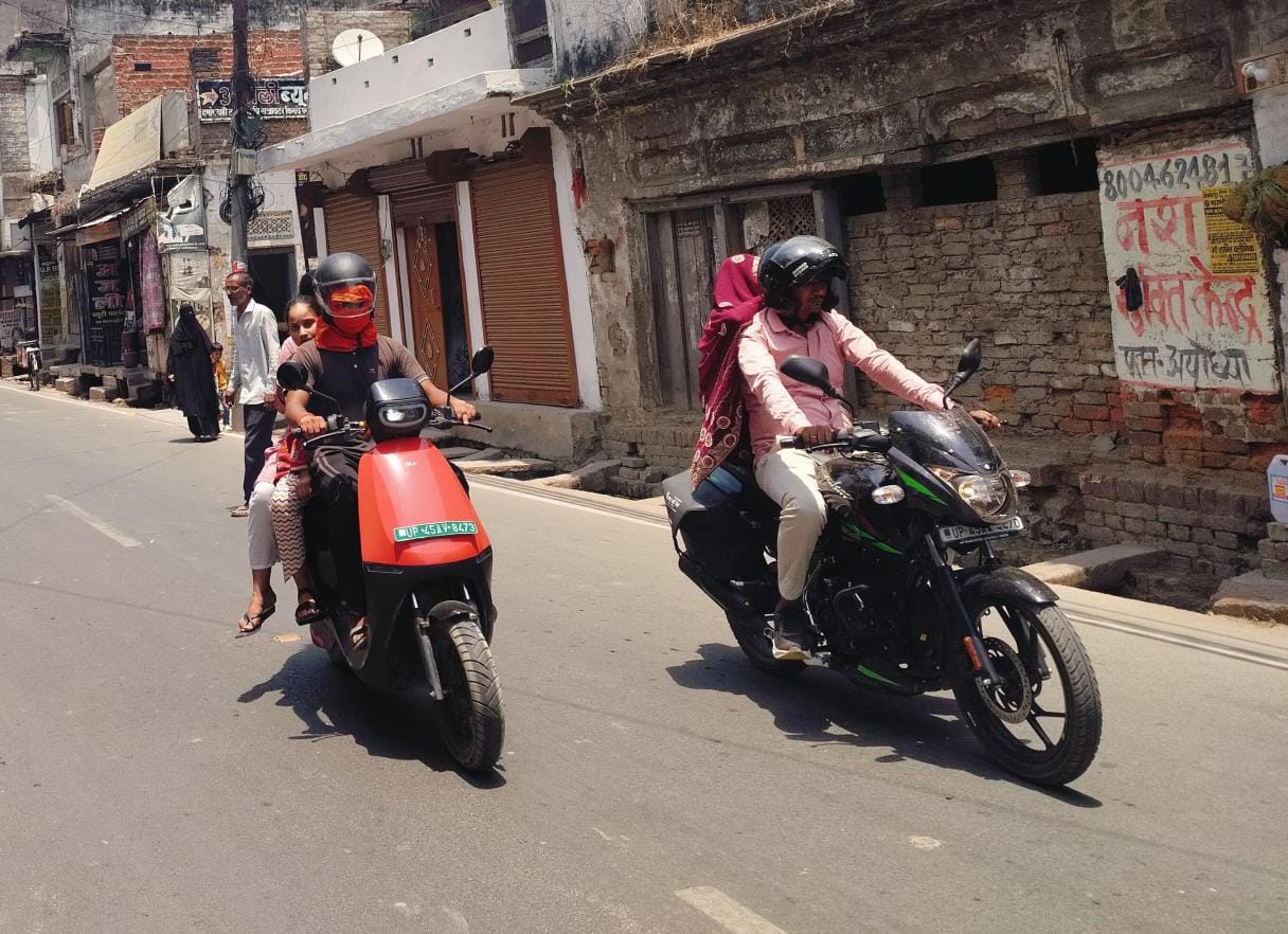 The scorching sun has made everyone miserable, there is silence on the roads