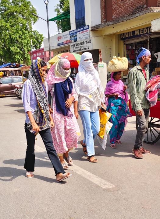 Temperature is 41 degrees... roads are deserted due to the scorching sun, people are in distress