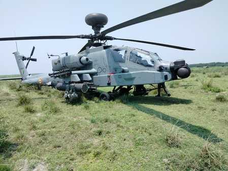 Army helicopter made emergency landing due to technical fault