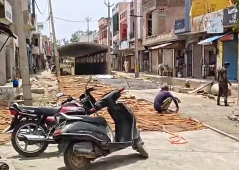 Work on Bhiwani Road underpass, which was closed for one and a half month, has started