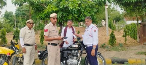 Action will also be taken against the mechanic who installed the firecracker silencer in the bullet bike