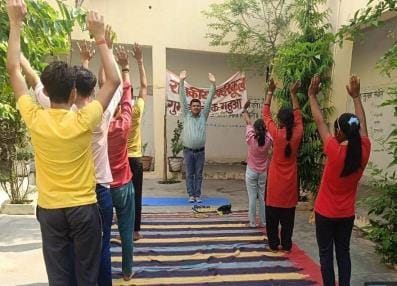 Girls showed their talent in chess and badminton
