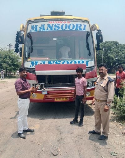 Sleeper bus was running without paying road tax