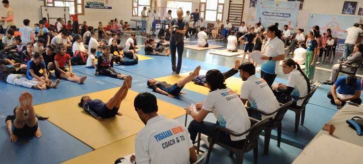 33 players selected for district level yoga team