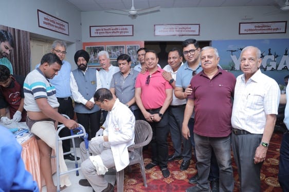 Six people were fitted with artificial limbs in the camp