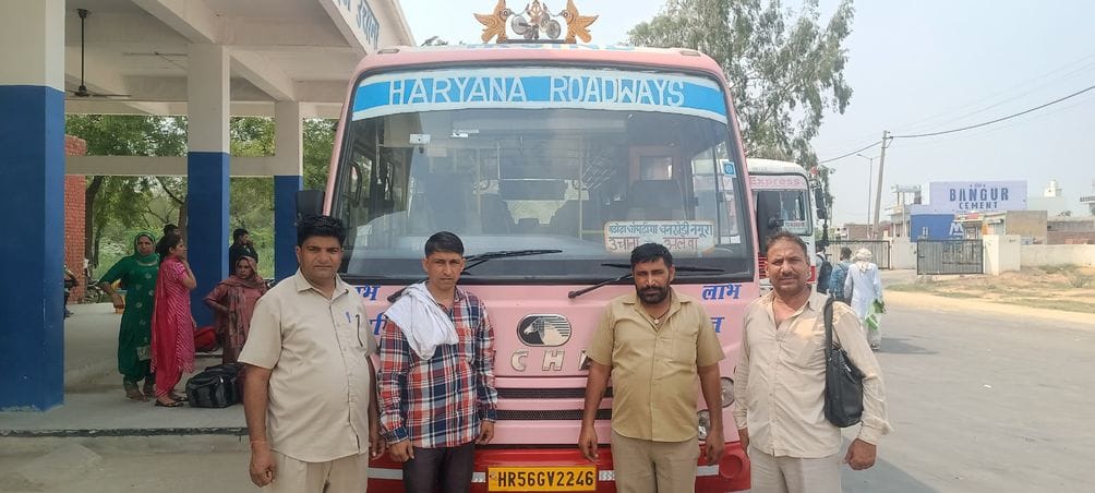 Bus service started from Jind via Alewa, Naguran Uchana