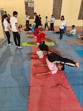 Himanshu got first place among boys and Sneha got first place among girls