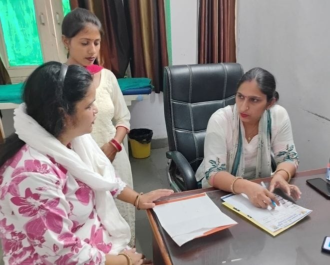 More than 65 women got themselves examined in the camp