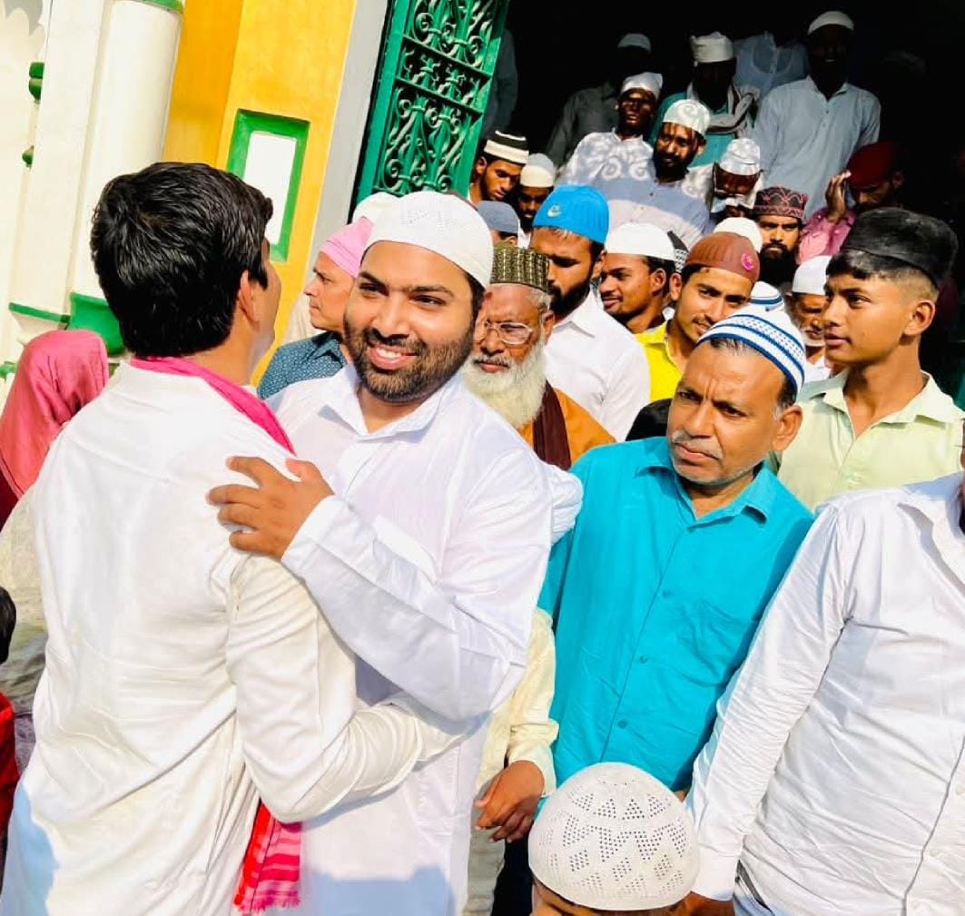 After reciting Namaz, he prayed for peace