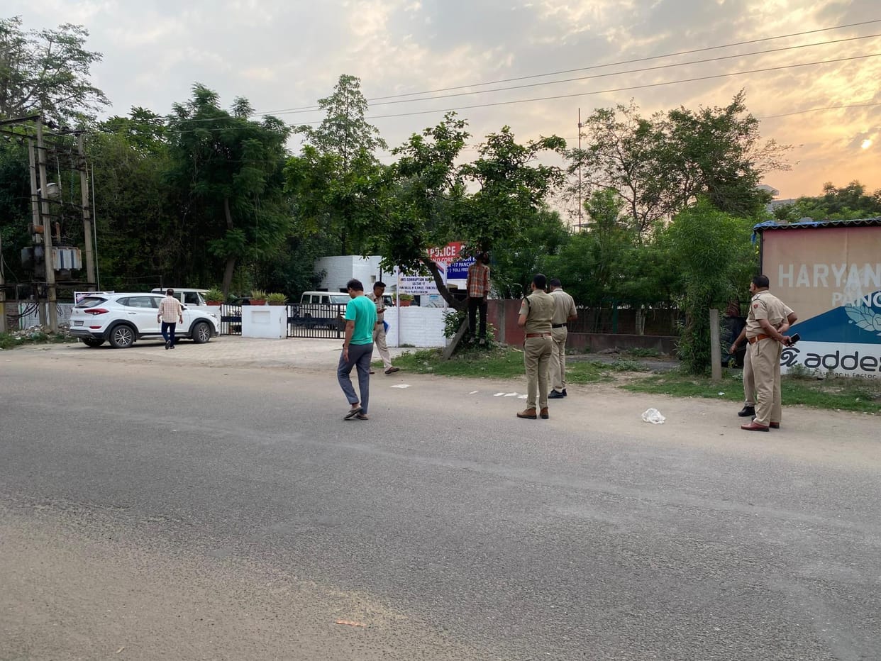 A young man was found hanging from a tree in front of the Anti Corruption Bureau police station