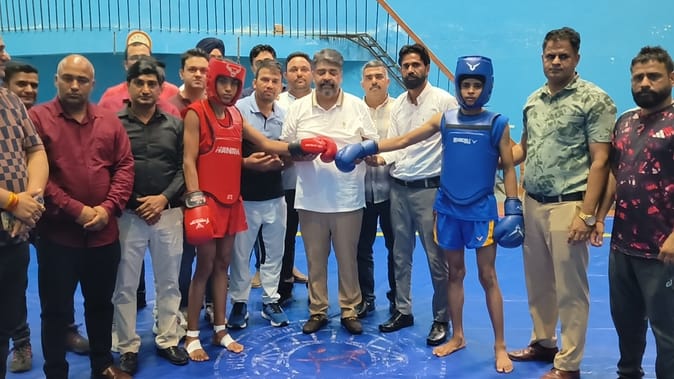 Preeti first in 75 kg weight category of Wushu