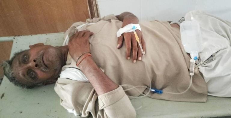 Glucose bottle was kept on the patient itself