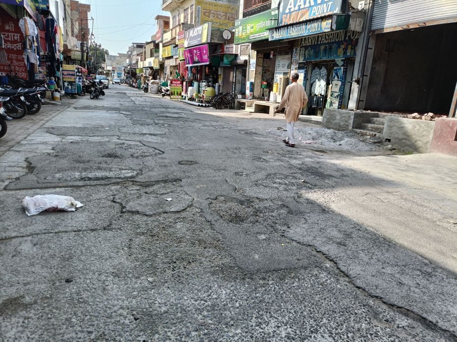 The city's main Litani Road has turned into potholes