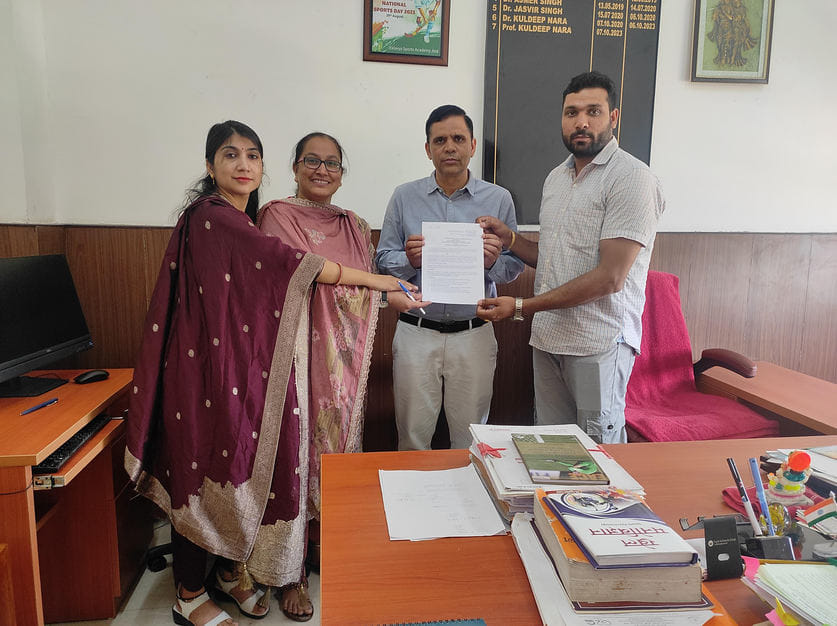 MoU signed between CRSU and DU Skill Training Centre Jind