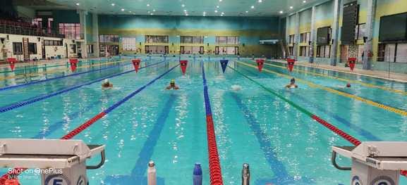 six-lane swimming pool for school children will be built at Parmanandpur Mini Stadium in Varanasi