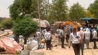 Bikaner News: Bulldozer Action on Rapist's Hideout, Illegal Structures Demolished to Reclaim Grazing Land
