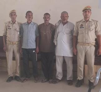 Three accused sent to jail in case of burning cows