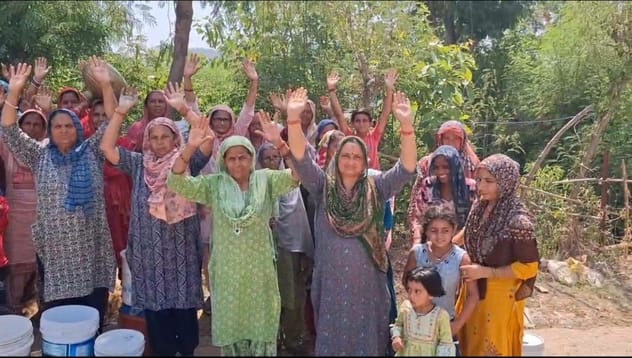 Water has not come for five days, people protested