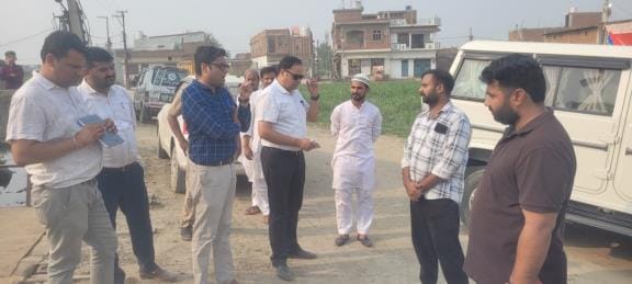 SDM inspected the cleaning system of canals