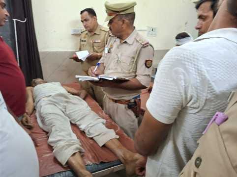 A farmer sitting in the field was shot, serious