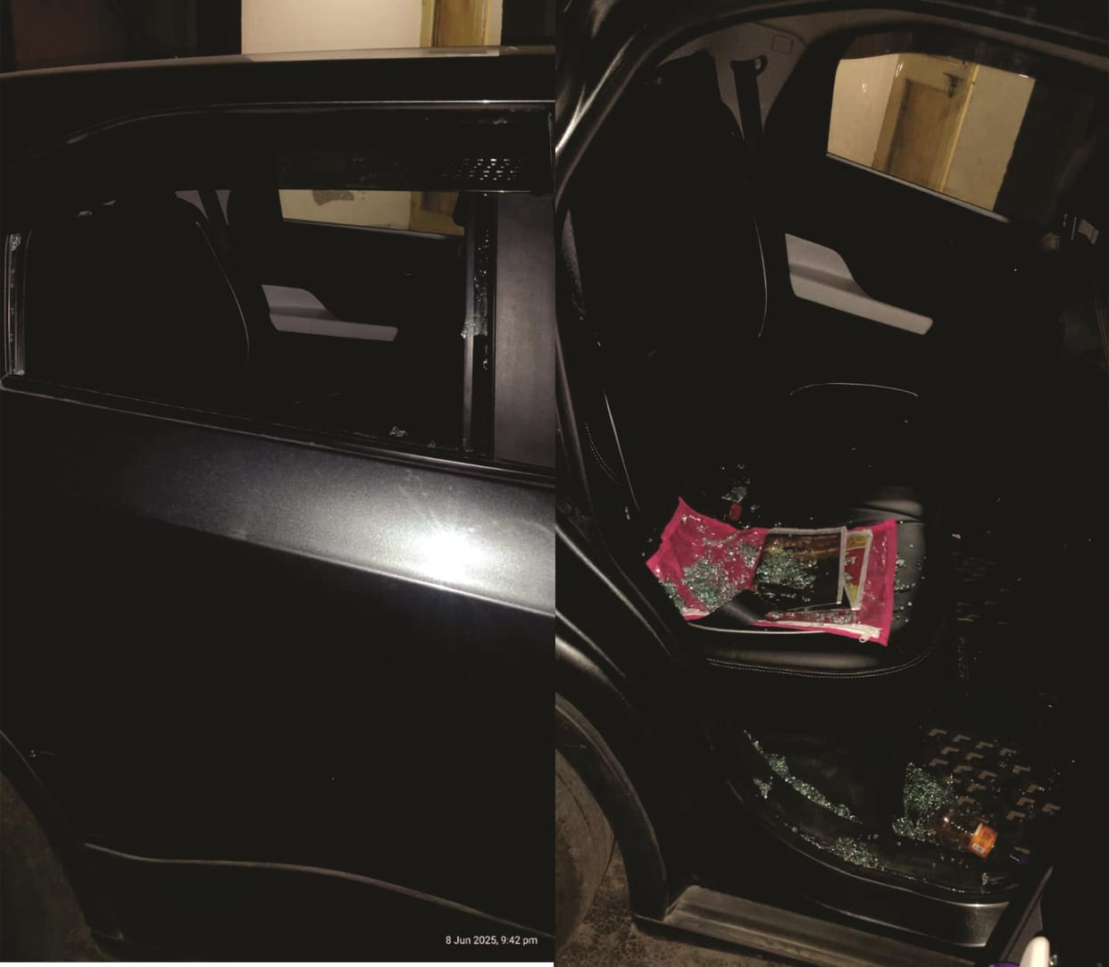 45 thousand cash and jewellery worth three lakhs stolen by breaking the glass of the car
