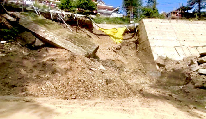 Another NH bridge collapsed in Theog, it may take time to restore the road