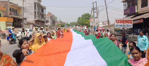 Patriotism's zeal was seen in Tiranga Yatra