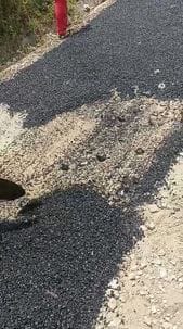 Before the Chief Minister's visit, the dilapidated road started getting repaired